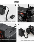 Alvin's Cables NP FZ100 Dummy Battery to D tap Coiled Power Cable for Sony FX3/ FX30, A7III A7RIII A7SIII A9 Camera