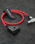 Alvin's Cables Right Angle 2 Pin Male to D-Tap Power Cable for Teradek SmallHD Z-CAM Blackmagic Pyxis, 45cm|18inches, Ultra Soft & Flexible