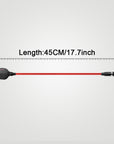 Alvin's Cables Smart D-tap to 2 Pin Male Braided Power Cable for BMPCC Pyxis|Teradek|SmallHD|Z-CAM Flexible Braided 45cm|18inches, Black