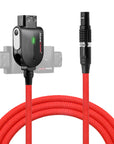 Alvin's Cables Smart D-tap to 2 Pin Male Braided Power Cable for BMPCC Pyxis|Teradek|SmallHD|Z-CAM Flexible Braided 45cm|18inches, Black