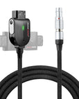 Alvin's Cables Smart D-tap to 2 Pin Male Braided Power Cable for Teradek|SmallHD|Z-CAM|Blackmagic Pyxis, 45cm|18inches, Flexible Braided