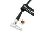 Alvin's Cables Power Cable for Tilta Nucleus-M Motor Right Angle 7 Pin Male to D-tap Coiled Cable for V-Mount Battery Plate