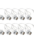 Alvin's Cables Dust Cap Compatible with LEMO 2B(15 mm) Connectors, Industrial Protective Cover with Metal Retention Wire, Dustproof, Moisture Resistant, 10 Pieces