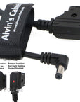 Alvin's Cables AlvinTap Protective DTap to 2.1 DC 12v Right Angle Cable for KiPRO LCD Monitors 60CM