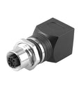 Alvin's Cables M12 D-Code 4-Pin to RJ45 Adapter Cat6a IP68 Waterproof Shielded, M12 Female to RJ45 Female Industrial Ethernet Connector for Cognex Keyence Omron Siemens Sick Baumer Datalogic