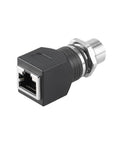 Alvin's Cables M12 D-Code 4-Pin to RJ45 Adapter Cat6a IP68 Waterproof Shielded, M12 Female to RJ45 Female Industrial Ethernet Connector for Cognex Keyence Omron Siemens Sick Baumer Datalogic