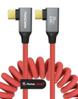 Alvin's Cables Coiled USB-C Cable, 20Gbps Data Transfer, 240W, 4K@60Hz