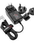 Alvin’s Cables RED DSMC3 Rotatable 6 Pin Female AC Power Supply Adapter 12V 3A Universal Plug Charger for RED DSMC2 DSMC3 Komodo-X V-Raptor Camera, for DJI Ronin 4D, with UK EU AU US Plugs 2m/6.6ft