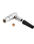 Alvins 1K Series 4 Pin Circular Push-Pull Connector, EMI Shielded, Industrial Connector System for Camera, Broadcast & Test Equipment, 2pcs