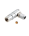 Alvins 1K Series 4 Pin Circular Push-Pull Connector, EMI Shielded, Industrial Connector System for Camera, Broadcast & Test Equipment, 2pcs