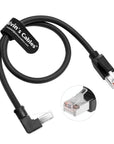 Alvin's Cables RJ45 Ethernet Cable, Up-Angle Cat6a Shielded Industrial Profinet Ethernet Cable High-Flex Drag-Chain High-Speed Gold-Plated Connectors for PLC, Robotics & Motion Control 6.6ft/2m
