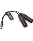 Ta5f to Dual XLR 3-Pin Male Audio-Cable for Lectrosonics-DCHR-Receiver to Sony-Fs700 Alvin’s Cables