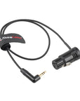 Alvin's Cables Low Profile XLR 3 Pin Female to 3.5mm TRS Right Angle Unbalanced Audio Cable for Sony FX3, Sennheiser, Rode Wireless,Powered Speaker 50cm|19.68inch