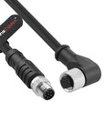 Alvin's Cables Livox Mid-360 LiDAR to Unitree Go2 Robot Dog Cable, Right-Angle M12 A-Code 12-Pin Female to M8 6-Pin Male, LiDAR Power & Data Cord for Robotics, 3D Sensing Applications