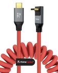 Alvin's Cables Coiled USB-C Cable, 20Gbps Data Transfer, 240W, 4K@60Hz