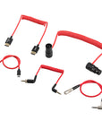 Alvin’s Cables Camera Cable Set for Canon C50, 8K HDMI 2.1 Cable, USB-C PD Power Cable, DIN to 3.5mm Timecode Cable, XLR 3-Pin & Locking TRS Audio Cable, Complete Camera Rig Kit