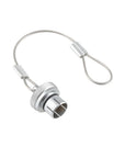 Alvin's Cables Dust Cap Compatible with LEMO 1B(12 mm) Connectors, Industrial Protective Cover with Metal Retention Wire, Dustproof, Moisture Resistant, 2 Pieces