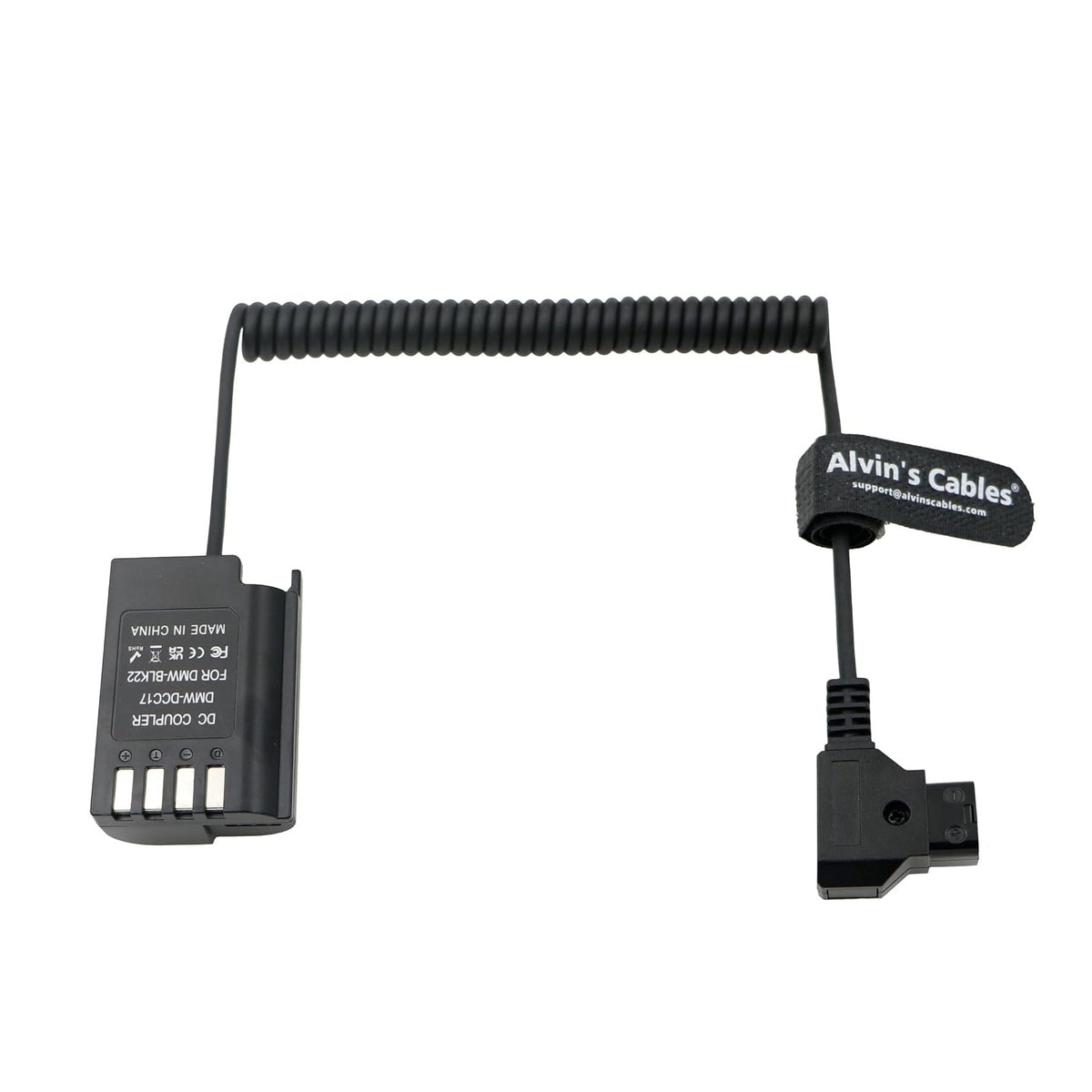 Alvin's Cables DMW-DCC17 DMW-BLK22 Dummy Battery to D-tap Power Adapte