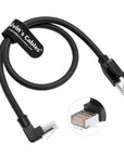 Alvin's Cables RJ45 Ethernet Cable, Down-Angle Cat6a Shielded Industrial Profinet Ethernet Cable High-Flex Drag-Chain High-Speed Gold-Plated Connectors for PLC, Robotics & Motion Control 6.6ft/2m
