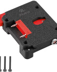 Alvin's Cables Gold Mount Battery Plate for SmallHD Ultra 5 & Ultra 7, Direct Contact Power Supply with 1 x D-Tap & 2 x 0B 2 Pin Outputs, G-Mount System, Black and Red