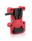 Alvins V-Mount Battery Plate for SmallHD Ultra 5 & Ultra 7, Direct Contact Power Supply with 1 x D-Tap & 2 x 0B 2 Pin Outputs, Red