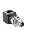 Alvin's Cables M12 X-Code 8-Pin to RJ45 Adapter Cat6a IP68 Waterproof Shielded, M12 Male to RJ45 Female Industrial Ethernet Connector for Cognex Keyence Basler Baumer Datalogic Microscan Sick