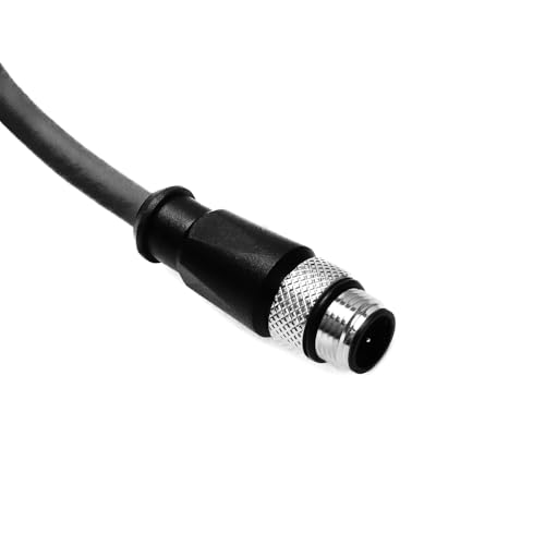 Alvin's Cables M12 D-Code 4 Pin Male to M12 D-Code 4 Pin Male Ethernet Cable for Keyence Baumer Sick Camera, High-Flex Cat6a Cable for Industrial Automation, EtherCAT/PROFINET 3.3ft/1m Green