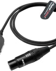 Alvin's Cables Alvins Smart D-Tap to XLR 4 Pin Female Braided Power Cable for Sony VeniceF55|SXS, for Blackmagic URSA Mini Pro, Tvlogic Monitor, Ultra Flexible, 1M|39.4inches