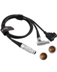 Alvin’s Cables Power Control Y Cable for Preston MicroForce V+F2 / V+F3 Zoom Control, Heden M26T Analog Servo Lens Motor, 10 Pin to 4 Pin and D-tap Cable 1m| 3.3ft
