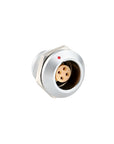 Alvins EGG.2K 4 Pin Socket, 2K Series Circular Connector, Waterproof IP66~IP68, EMI Shielded, Push-Pull Self-Locking Panel Mount for Industrial & Camera Equipment, 2pcs