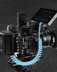 Alvin's Cables D-tap to DC Power Cable 12V 5.5mm×2.1mm DC Coiled Cable for Atomos Shogun, Ikan Monitor, Blackmagic Video Assist, SmallHD Indie 7, Right Angle DC
