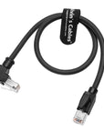 Alvin's Cables RJ45 Ethernet Cable, Down-Angle Cat6a Shielded Industrial Profinet Ethernet Cable High-Flex Drag-Chain High-Speed Gold-Plated Connectors for PLC, Robotics & Motion Control 6.6ft/2m