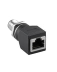 Alvin's Cables M12 D-Code 4-Pin to RJ45 Adapter Cat6a IP68 Waterproof Shielded, M12 Male to RJ45 Female Industrial Ethernet Connector for Cognex Keyence Omron Siemens Sick Baumer Datalogic