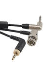 Alvin's Cables Tentacle Sync Timecode Y-Cable, 3.5mm TRS to BNC & Locking 3.5mm TRS Timecode Cable for Sony FX6 FX9 F55, Rode Wireless Receiver & Camera Timecode Sync, Ultra-Soft Cable 10 inches|25cm