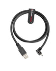Alvin's Cables USB 2.0 Type-A to Locking Mini USB Up Angle Cable, 15mm Dual-Screw Spacing for Daheng Industrial Camera, High Flex Drag Chain Shielded, Convex Port, 1m/3.3ft