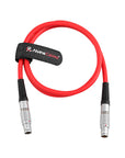 Alvin's Cables Ethernet Remote Cable for ARRI ALEXA XT SXT LF RCU-4, Ethernet 10 Pin Male to Female, KC 158-S, Red 90cm