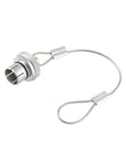 Alvin's Cables Dust Cap Compatible with LEMO 1B(12 mm) Connectors, Industrial Protective Cover with Metal Retention Wire, Dustproof, Moisture Resistant, 2 Pieces
