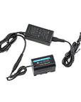 Alvin's Cables BP-U30 Dummy Battery AC Power Adapter Kit, Fully Decoded AC Power Supply for Blackmagic Pyxis 6K/12K, Sony PXW-Z200 & HXR-NX800 Camcorders, US Plug 100–240V