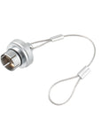 Alvin's Cables Dust Cap Compatible with LEMO 2B(15 mm) Connectors, Industrial Protective Cover with Metal Retention Wire, Dustproof, Moisture Resistant, 10 Pieces