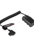 Alvin's Cables D-tap to NP-F Dummy Battery Power Cable Coiled for Atomos Ninja| SmallHD| Feelworld Monitor, with DC D-tap Port, for Sony NP-F550| F570| F770| F970