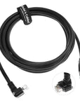 Alvin's Cables GigE Vision Cable Vertical RJ45 Screw Lock Industrial Ethernet Cable Shielded CAT6a High-Flex Drag-Chain, Compatible with Cognex Keyence Basler Hikvision Camera, Down Angle