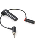 Alvin's Cables Low-Profile TA3M Mini-XLR 3-Pin Male to 3.5mm-TRS-Locking Audio-Cable for Canon-EOS-C70 from Deity BP-TRX Sennheiser-EK-100 G4|G3 20cm|8inches Black|Red|Blue