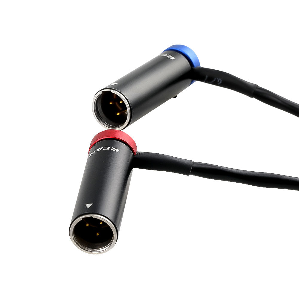 Alvin's Cables 3.5mm TRS to Dual TA3M Y Splitter Cable, 1/8’’ TRS to 2 Low Profile Mini XLR 3 Pin Male Breakout Audio Cable for RØDE Wireless GO II, for Canon C70 Camera, 45cm|18inches