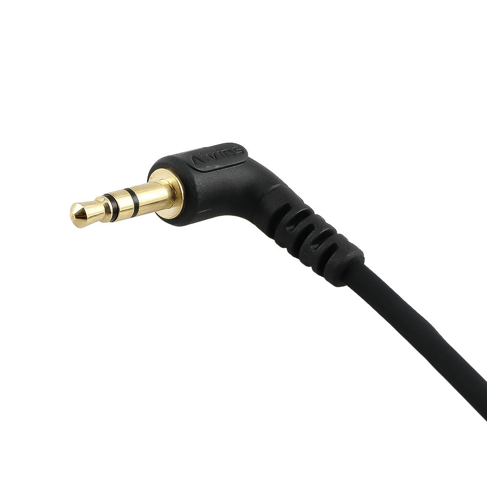 Alvin's Cables 3.5mm TRS to Dual TA3M Y Splitter Cable, 1/8’’ TRS to 2 Low Profile Mini XLR 3 Pin Male Breakout Audio Cable for RØDE Wireless GO II, for Canon C70 Camera, 45cm|18inches