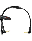 Alvin's Cables Tentacle Sync 3.5mm TRS Microphone Y-Cable for Tentacle Sync E Generator, Track E Audio Recorder, for Camera Audio Input, External Mics, 30CM| 12inches