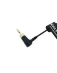 Alvin's Cables Deity TC-1 Locking 3.5mm TRS to Right Angle EXT 9 Pin Timecode Cable for RED Komodo V-Raptor Camera 50cm