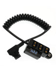 Alvin's Cables D-tap Splitter Ultrashort Power Cable D-Tap Male to 4 Port Dtap Female Cord for ARRI RED Cameras TILTA Steadicam IDX Battery