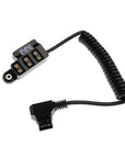 Alvin's Cables D-tap Splitter Ultrashort Power Cable D-Tap Male to 4 Port Dtap Female Cord for ARRI RED Cameras TILTA Steadicam IDX Battery