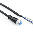 Alvin's Cables M12 A-Coded 4 Pin Female to Open End Power I/O Cable, Drag-Chain Sensor Actuator Cable for Industrial Automation