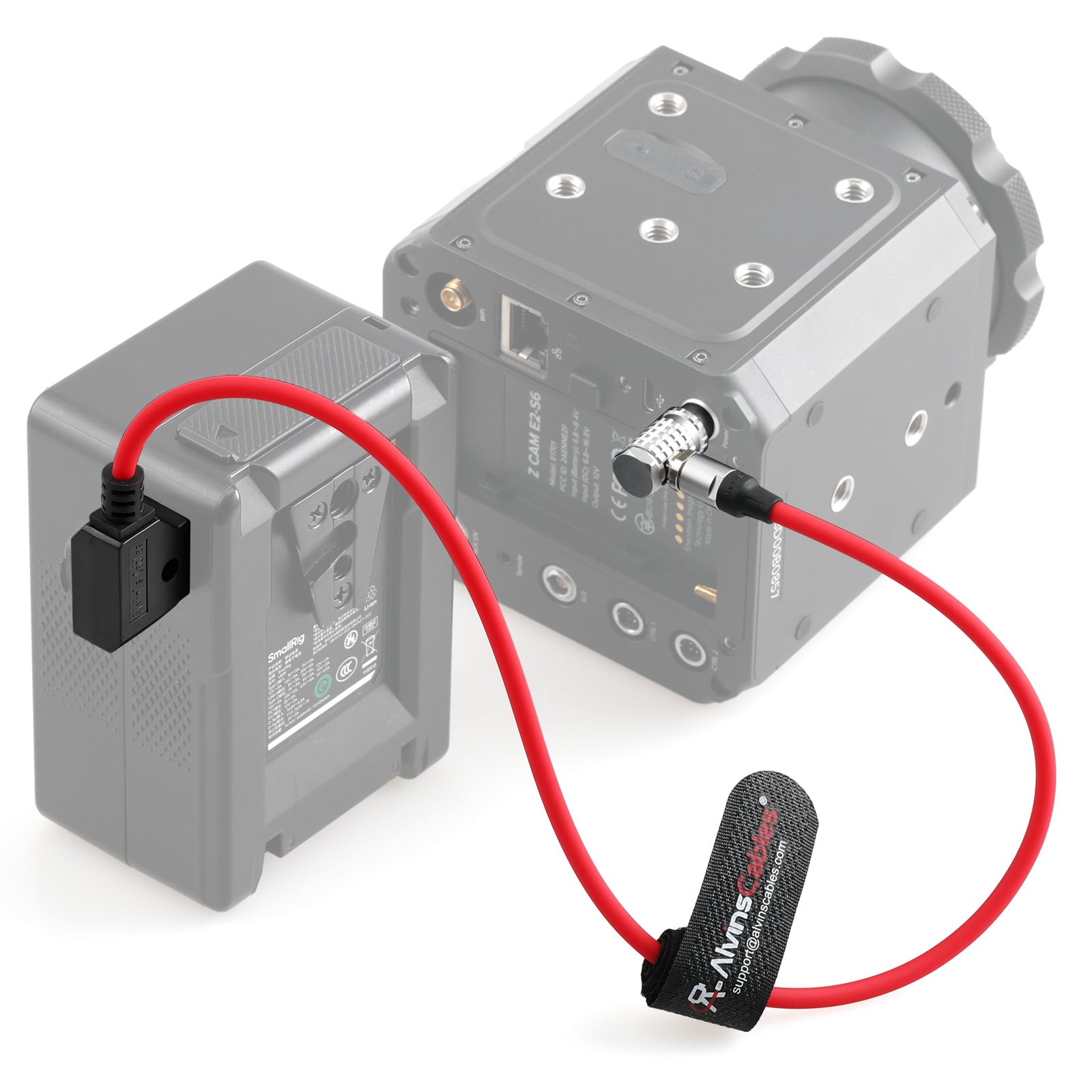 Alvin's Cables Right Angle 2 Pin Male to D-Tap Power Cable for